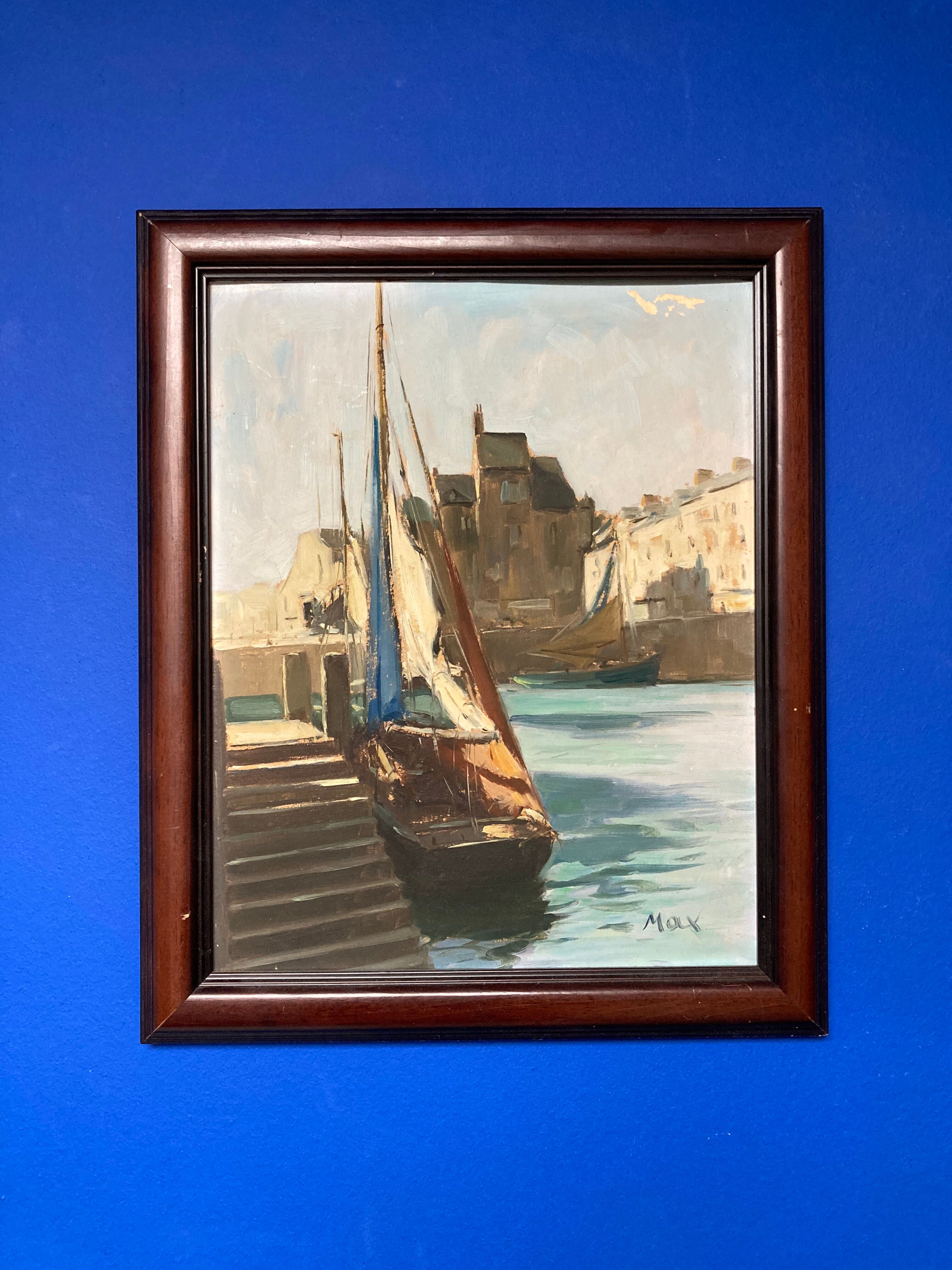 Vintage marine painting
