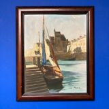 Vintage marine painting