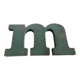 Industrial letter in zinc