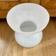 Anne Nilsson for Ikea white glass diabolo vase