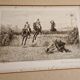 1890 Engraving Frank Paton, The Favorite's Bottom, Horse Racing