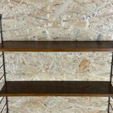 60s 70s oak string shelf module by Kajsa & Nils "Nisse" Strinning Sweden