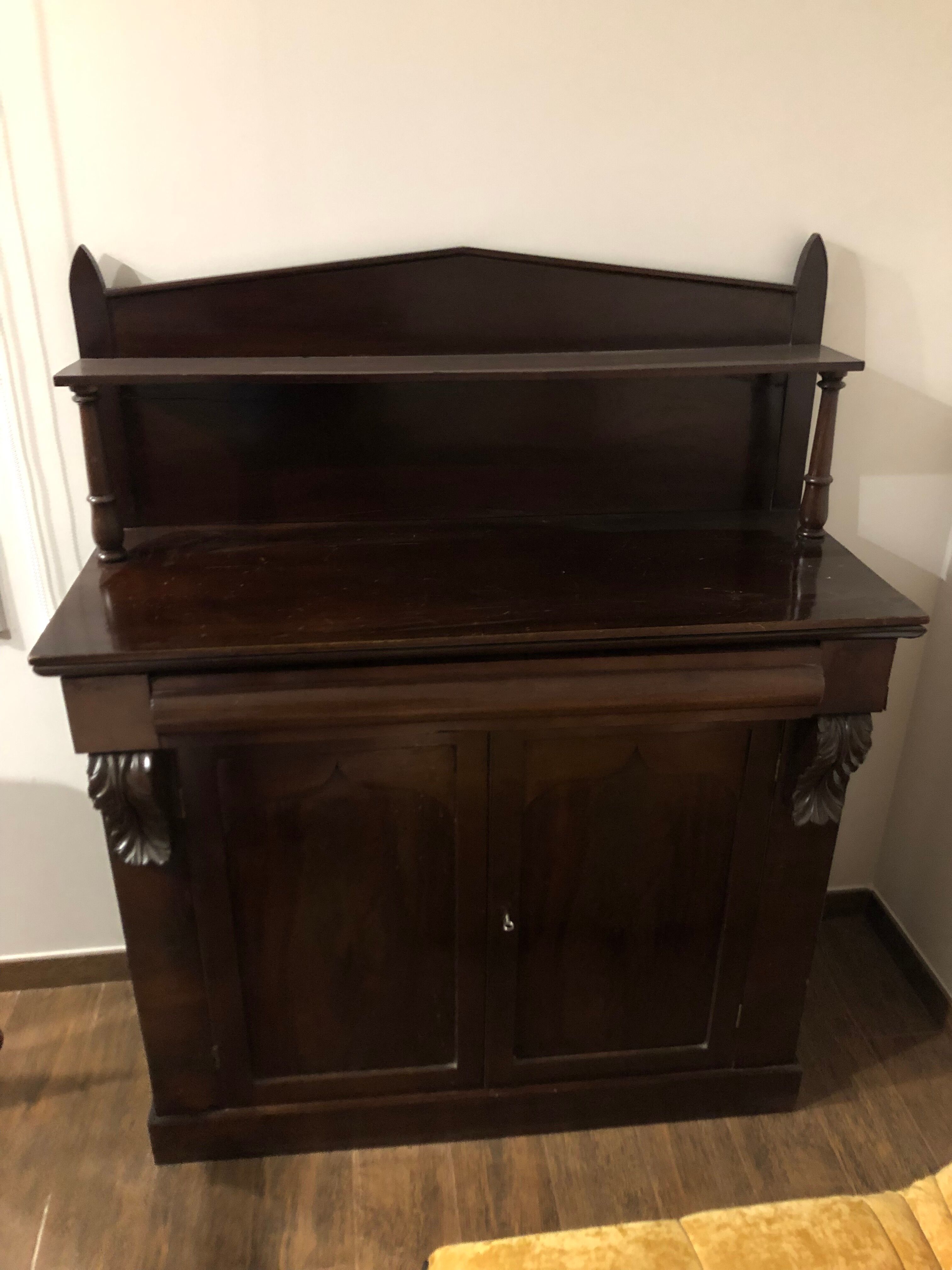 Two-door cabinet with drawer