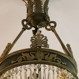 Crystal chandelier with tassels