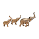 Trio d'éléphants en laiton