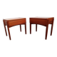 Pair of Scandinavian teak bedside tables