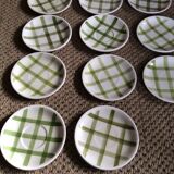 Series of 11 plates