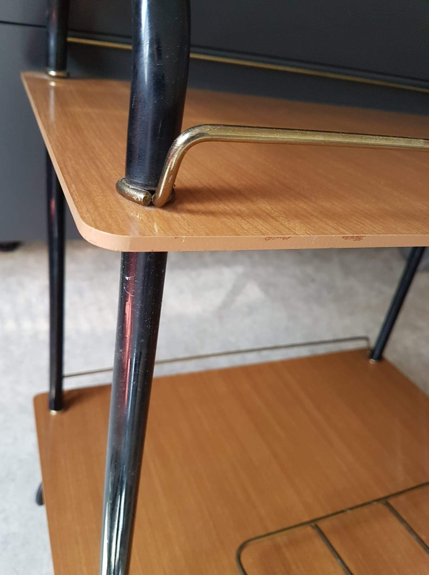 Vintage serving table