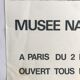 Affiche originale en lithographie de bram van velde, musée national d'art moderne, 1970