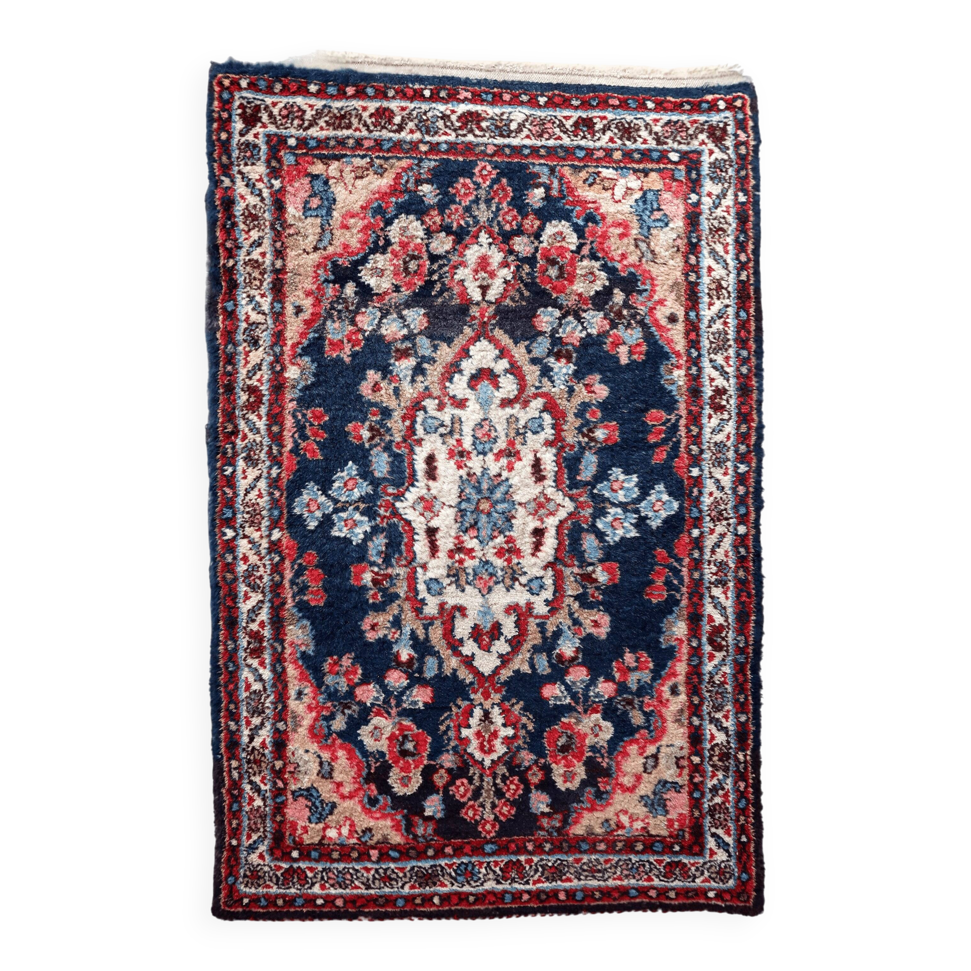 Handmade antique Persian Hamadan rug 71cm x 106cm, 1920s