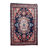 Tapis persan Hamadan antique fait main 71 cm x 106 cm, années 1920