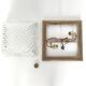Golden globe ceiling light, bubble glass and brass