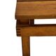 Vintage Pinewood Slatted Coffee Table Design 1970s