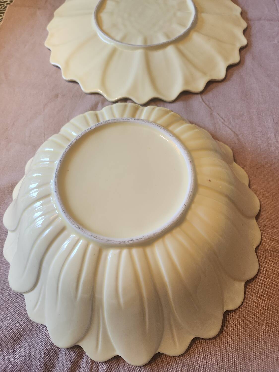 Ensemble saladier et plat