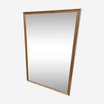 Miroir glace bois dorée style bistrot 1m68x1m15