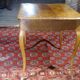 Cherry table, eighteenth century, Louis XV with two drawers