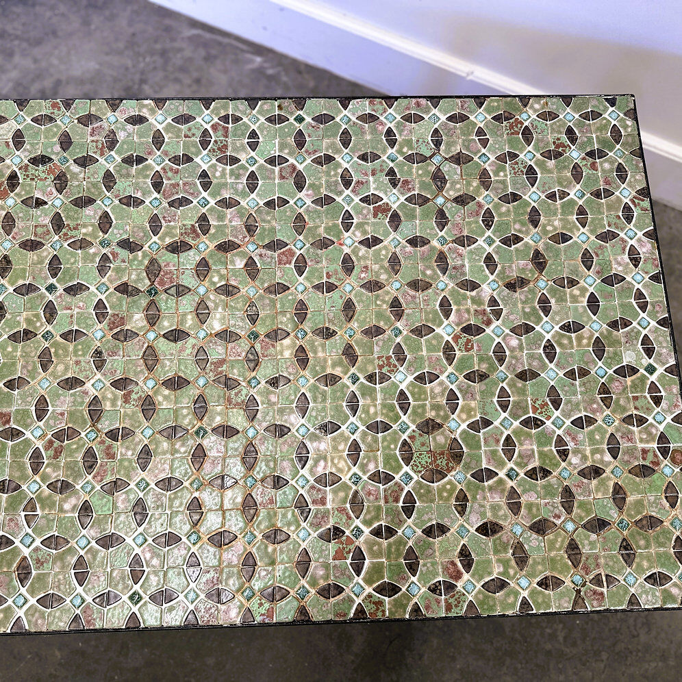 Mid-century modern mosaic tile coffee table, 1960s, France