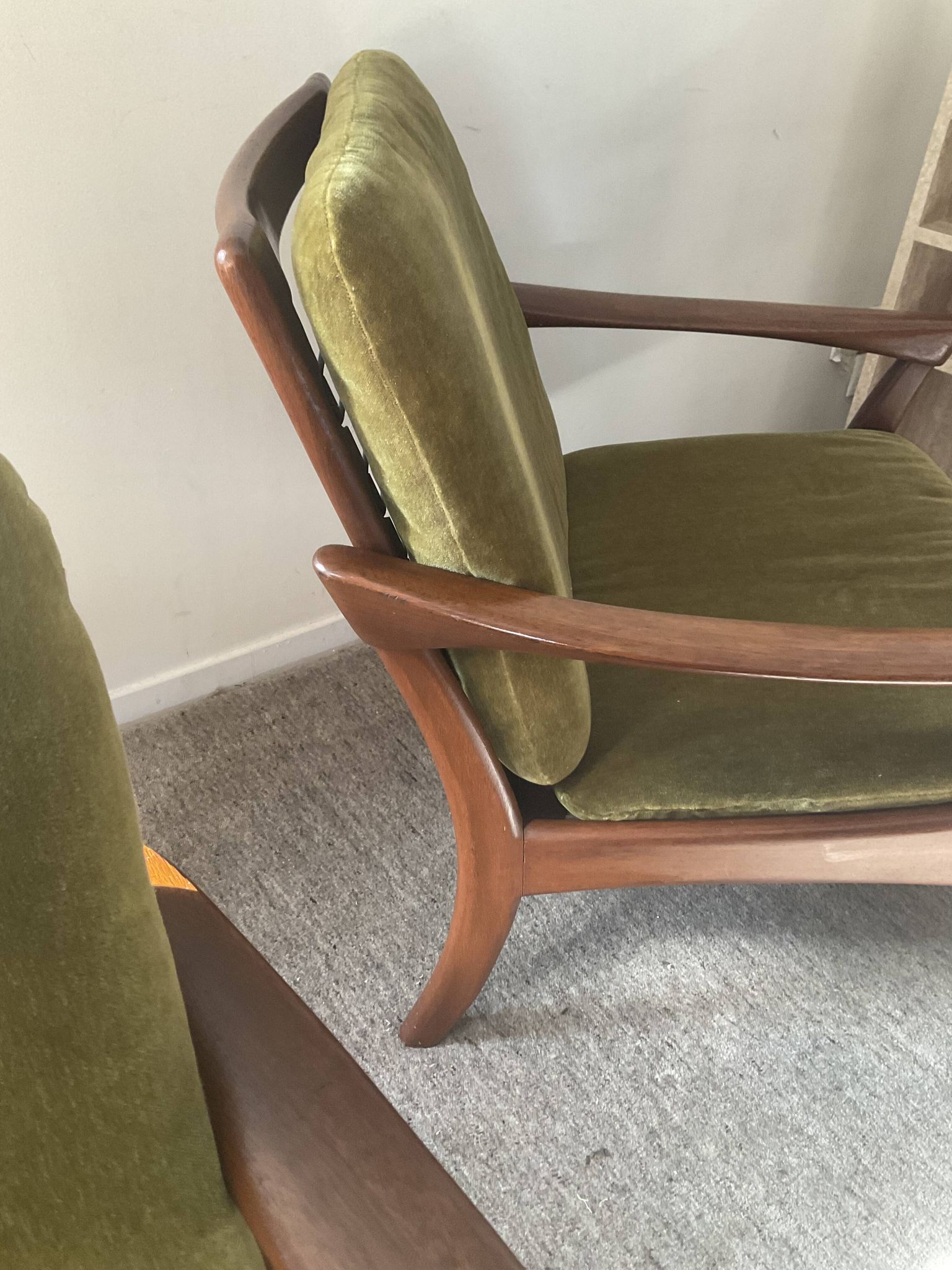 Pair of Scandinavian armchairs De Ster Gelderland in teak 60s