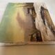Small winter landscape painting, oil on canvas, signed.
