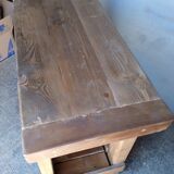 Solid wood worktable