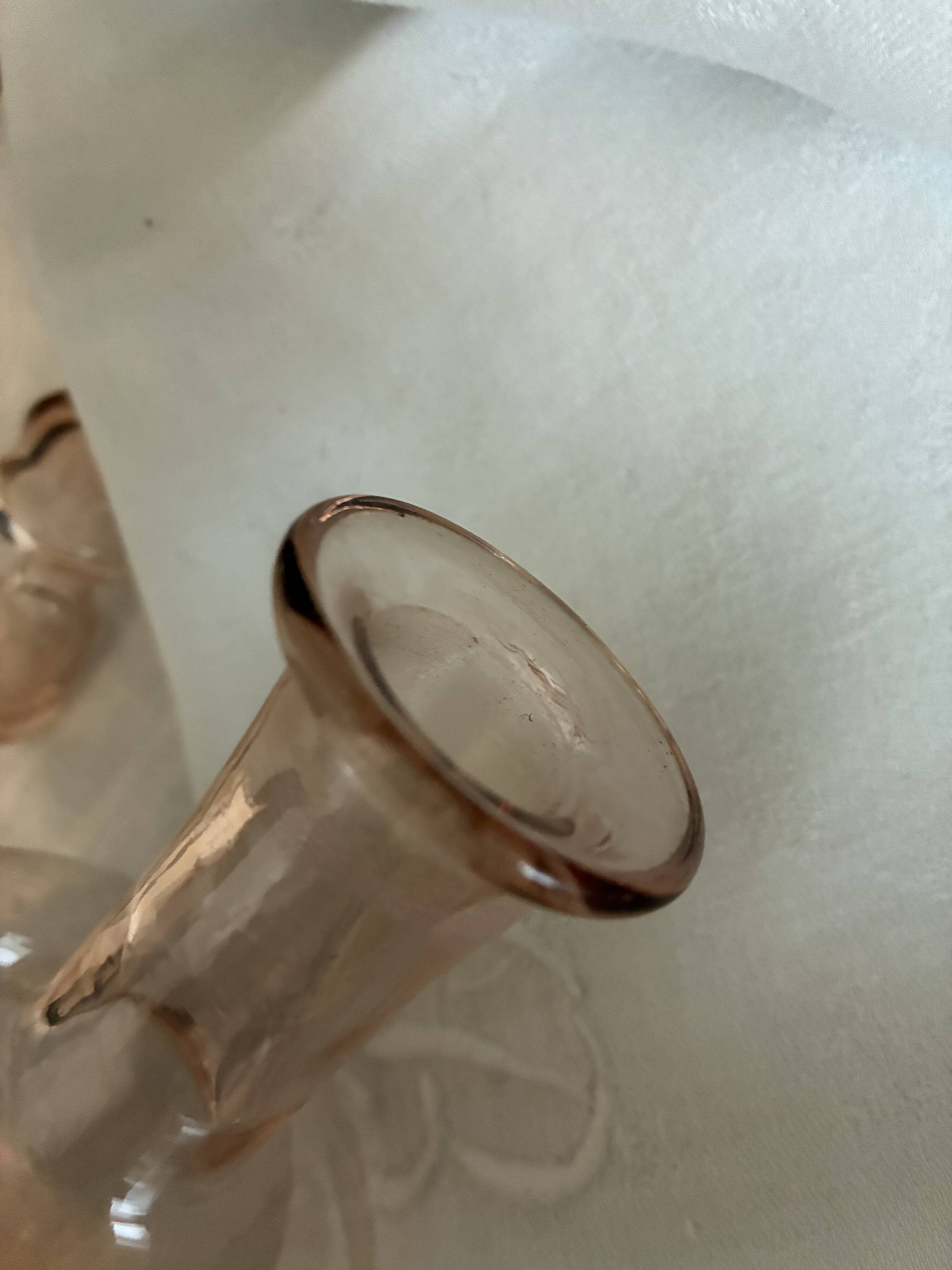 liqueur carafe, pink carafe