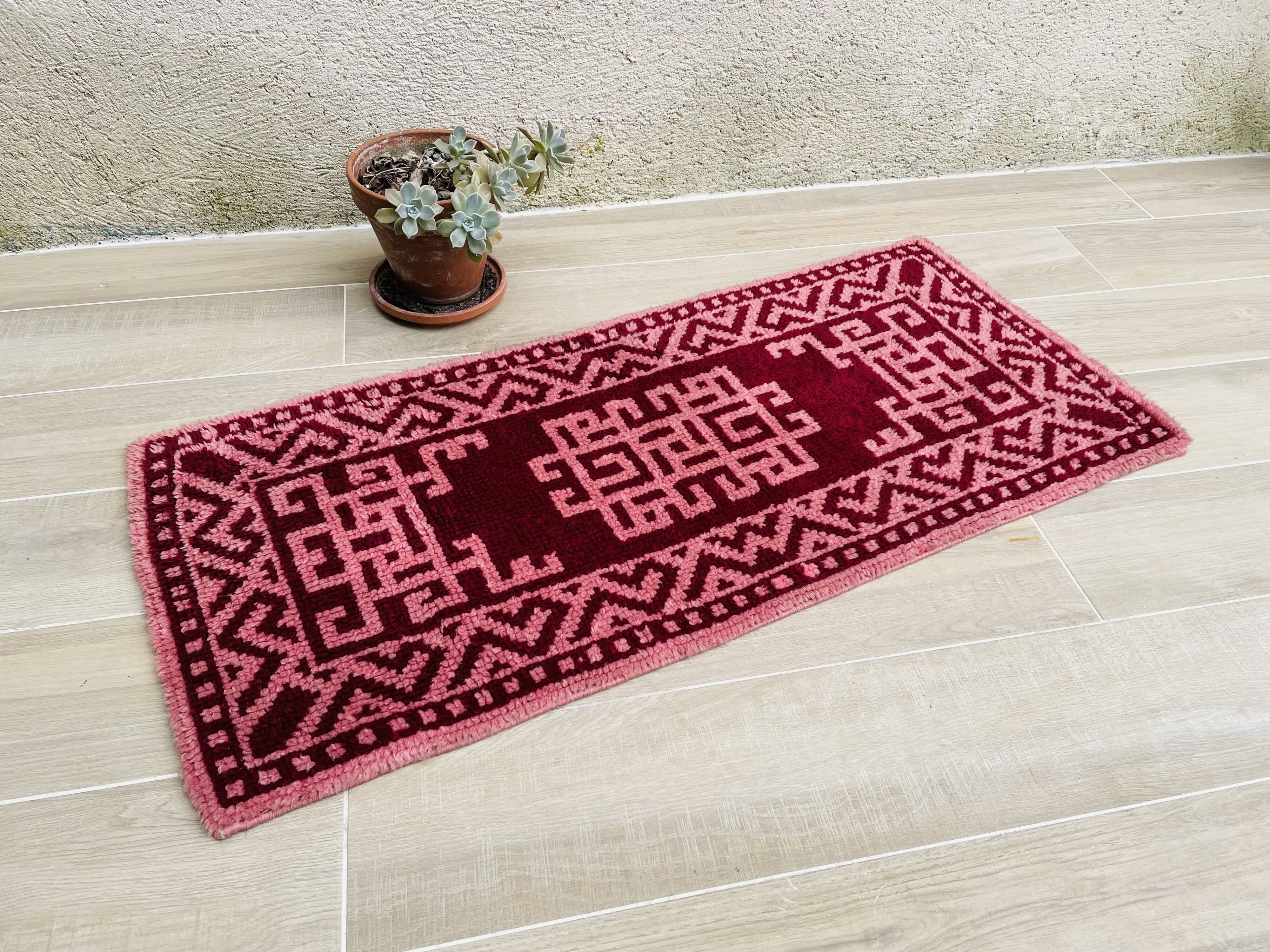Pure Wool Rug 70s – 126x57cm