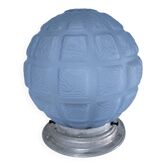 plafonnier art déco verre bleu années 20