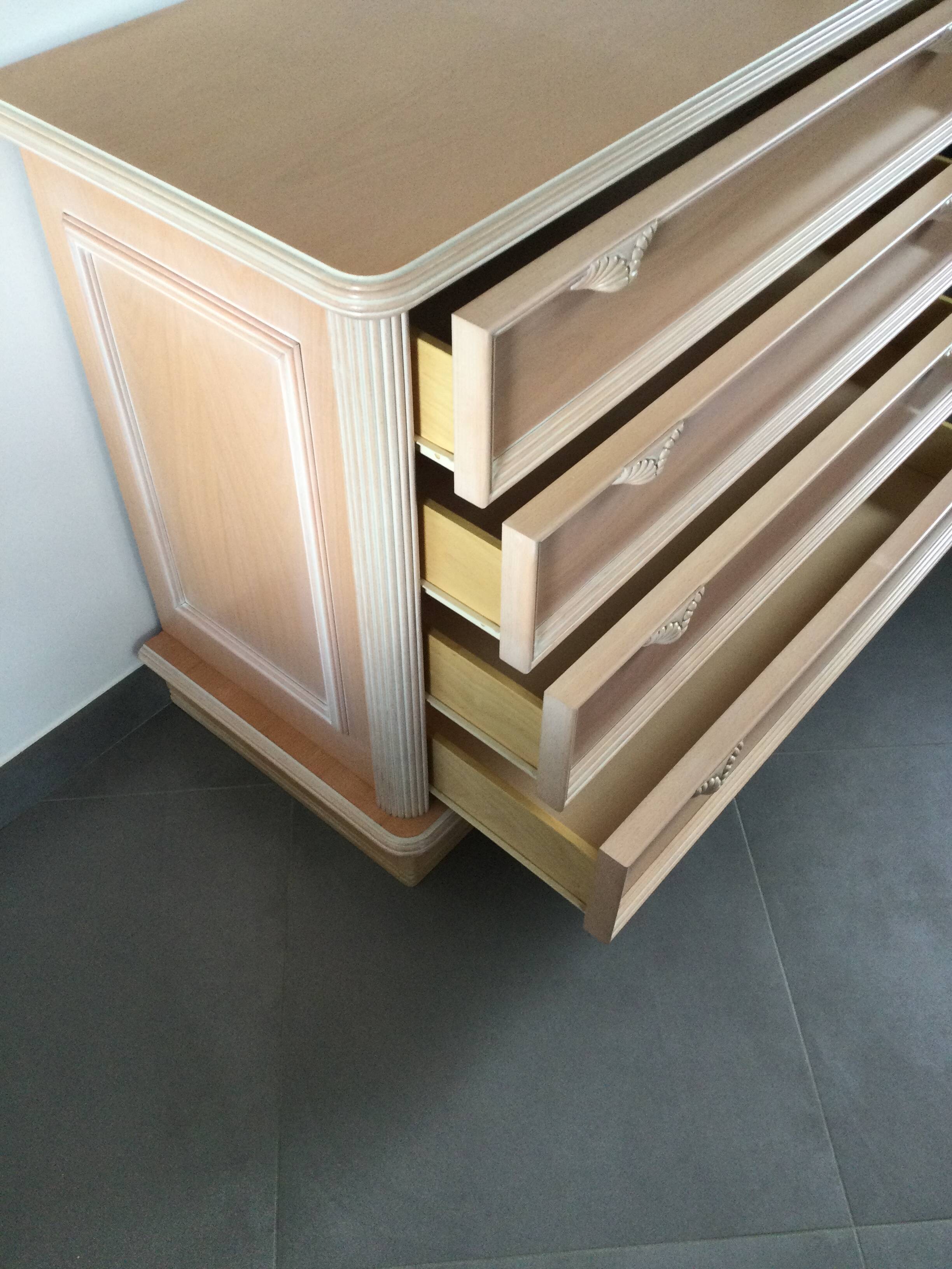 Rose Commode with Four Drawers