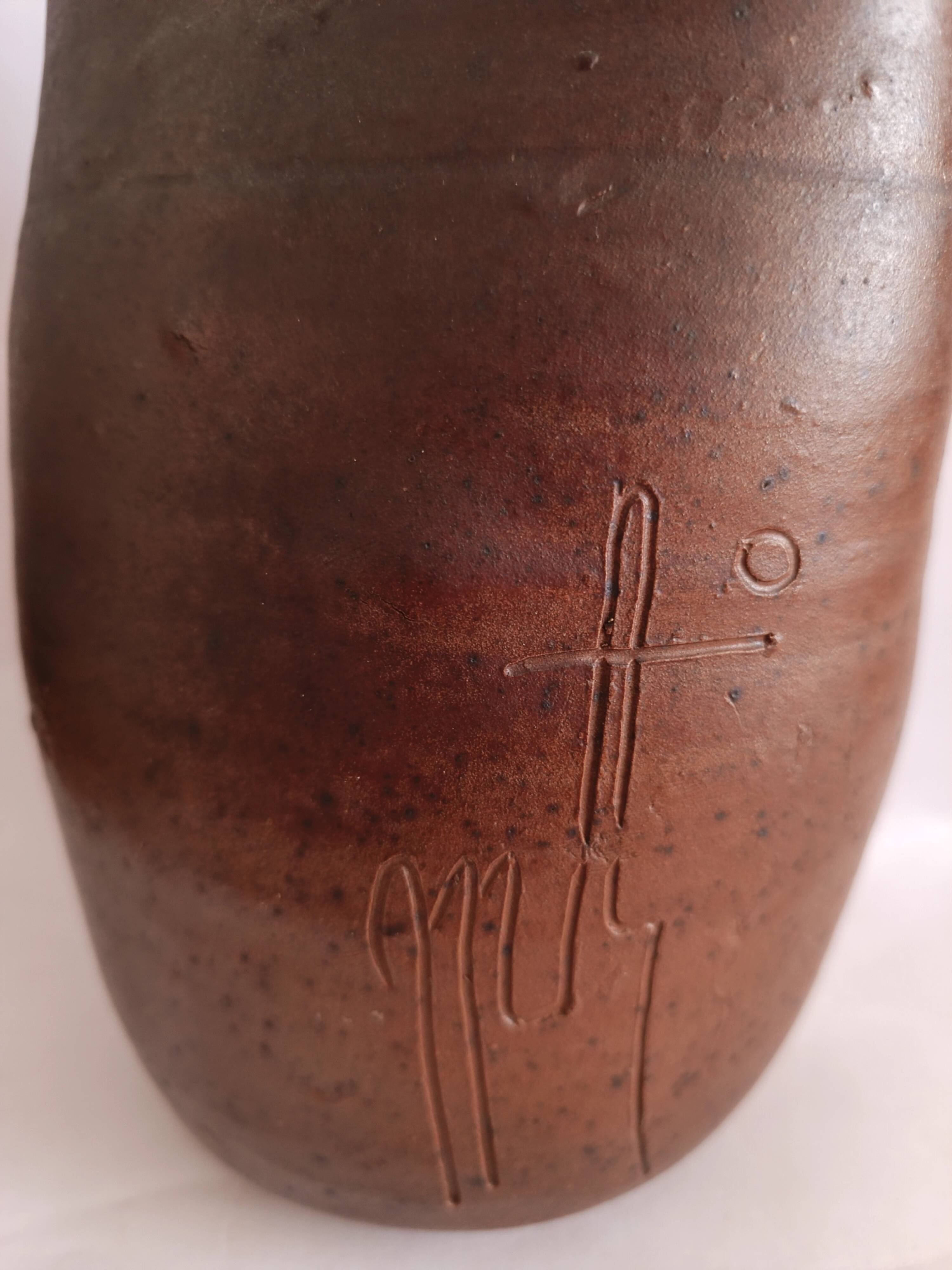 Vase chouette en grès Georges Martin