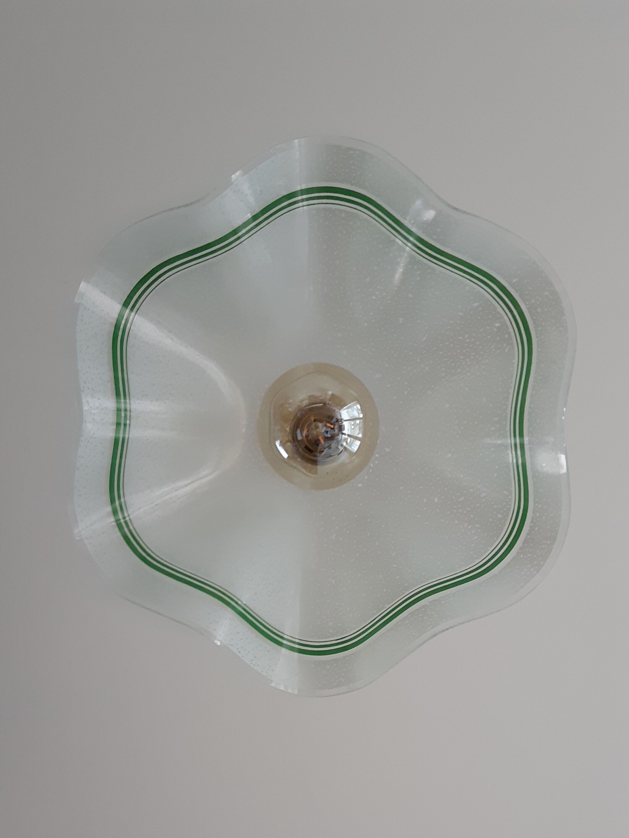 Glass umbrella hanging