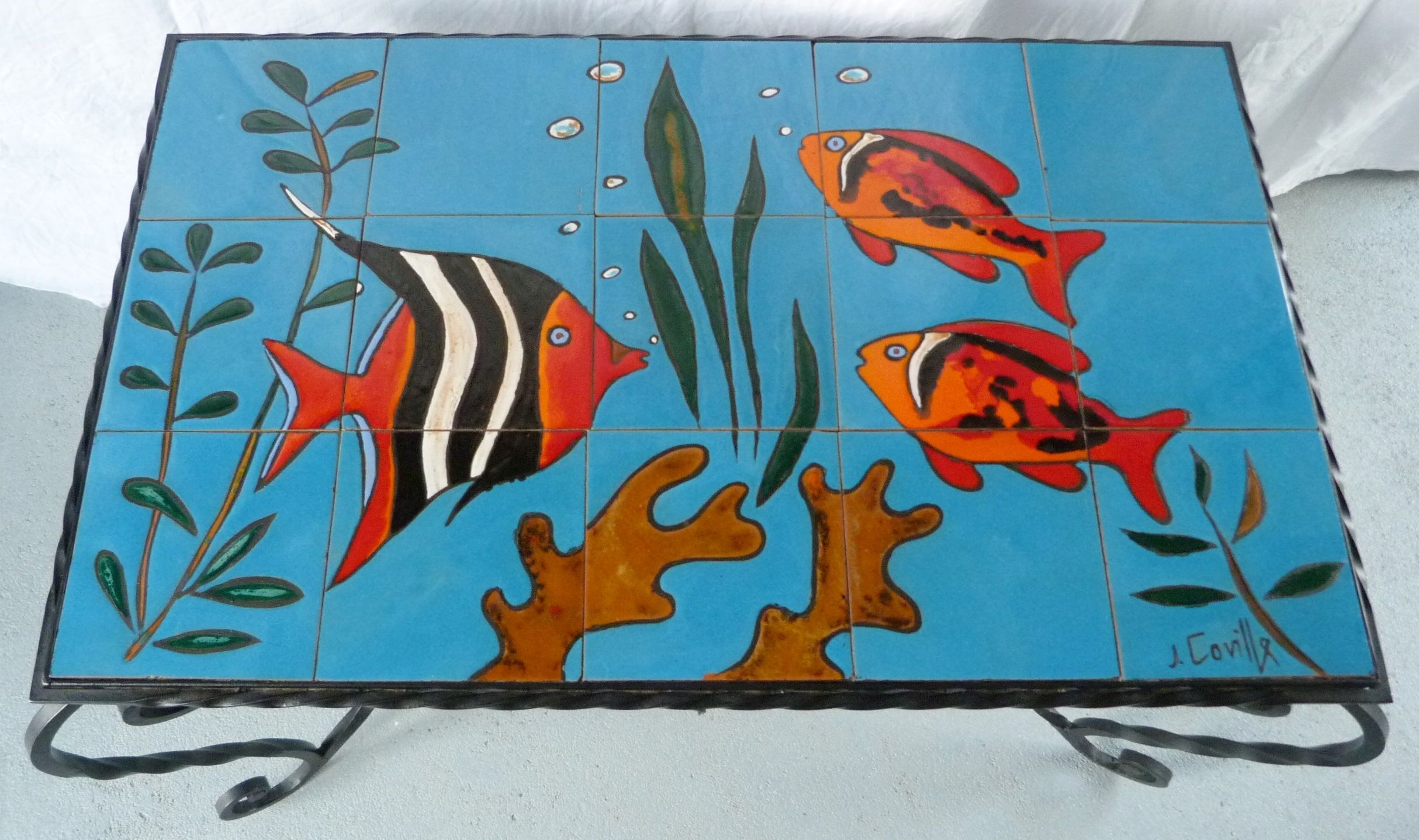 Table basse années 60