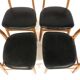 4 chaises scandinaves en teck, Suède, 1960