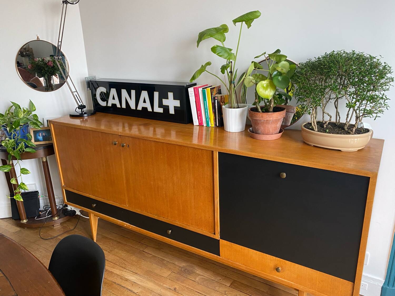 Grand buffet / enfilade vintage Charles Ramos - Édition Castellaneta