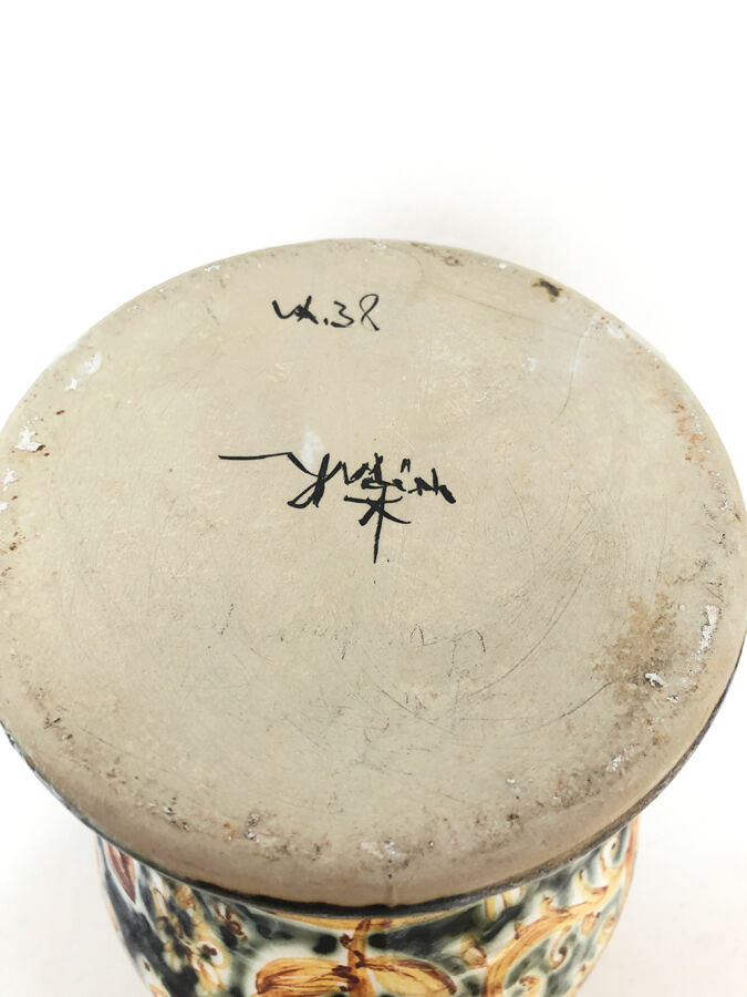 Chevrette faience Kéraluc Quimper par Yvain 1960