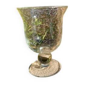 Coupe en verre bullé