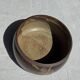 A small stoneware bowl, brown exterior, speckled grey interior D15