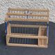 Cage à oiseau vintage en métal et bois