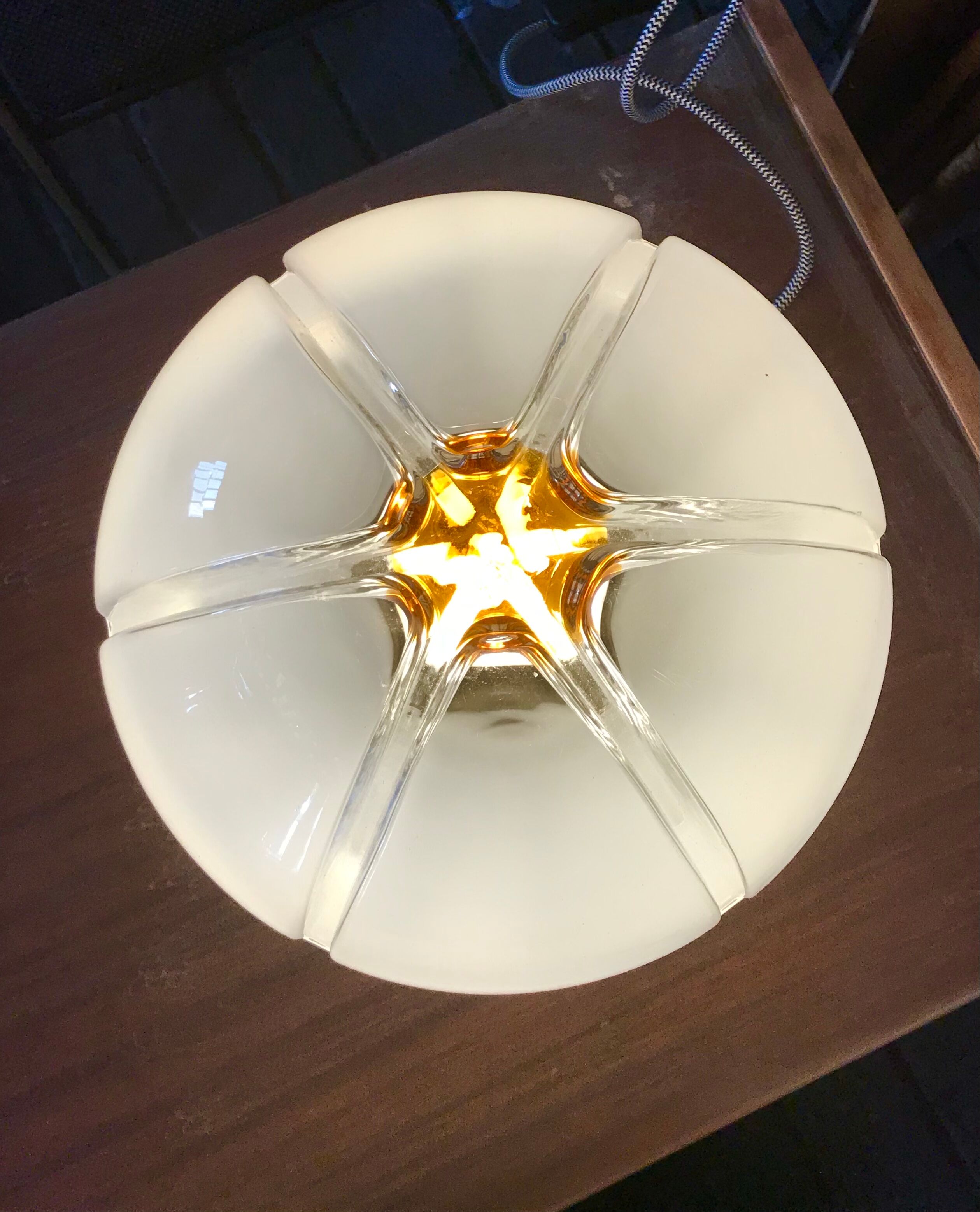 Lamp to be installed from a murano globe