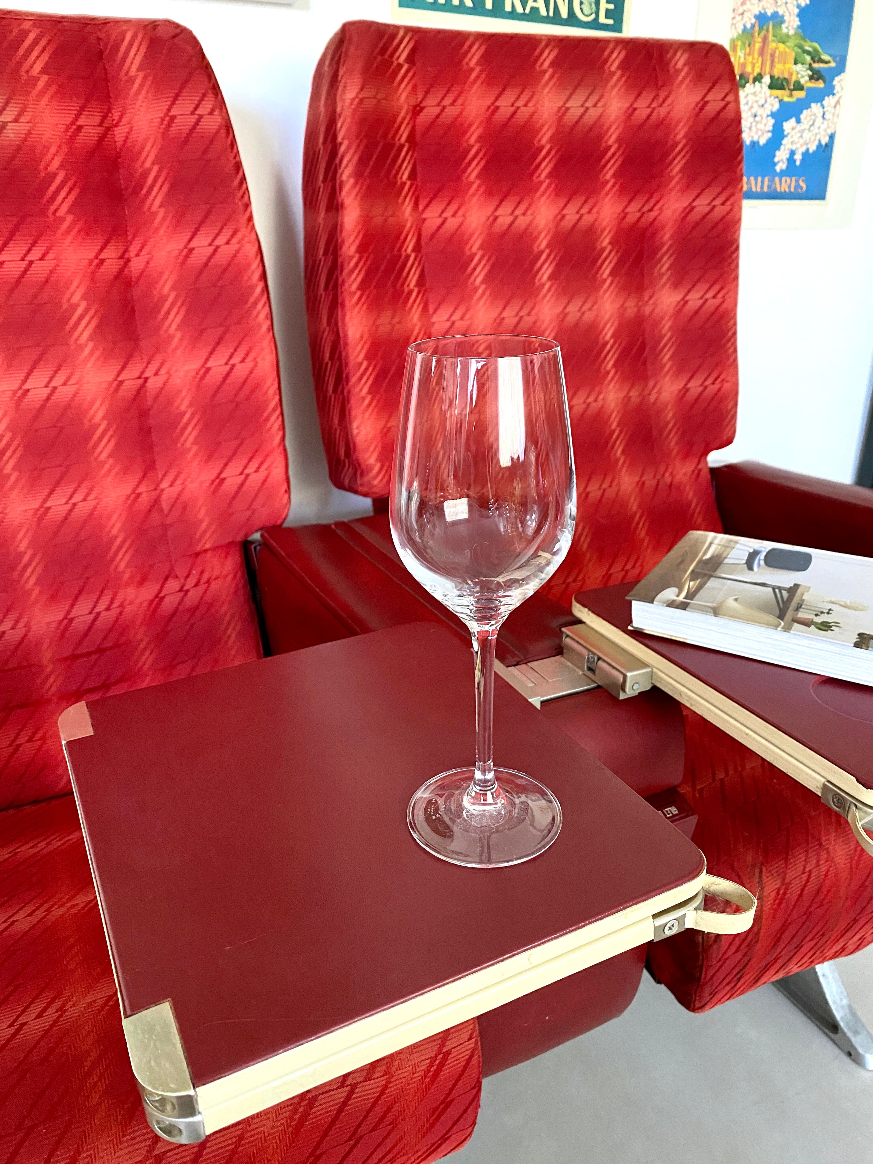 Vintage Air France aircraft chairs