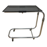 "L'Adap-Table" modular serving trolley, rigid and chrome, Matégot style