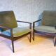 Pair of Danish Grete Jalk armchairs model Poul Jeppesen 56 in rosewood Denmark.