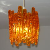 Suspension "glaçons" de kalmar en lucite années 70