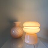 Space age design table lamp, soft pink