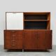 Vintage Dutch design cabinet secretary Cees Braakman Pastoe 1960 'Made to measure'