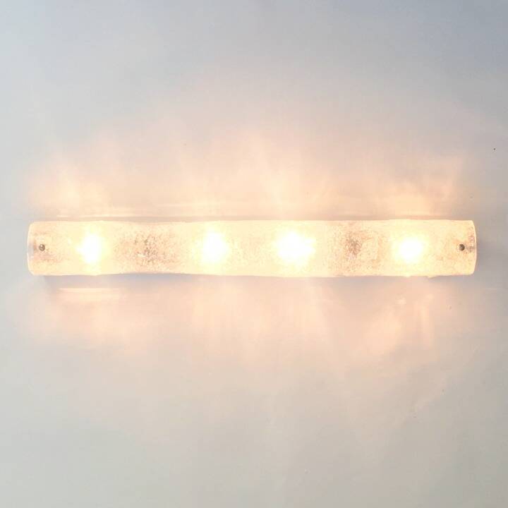Mid-Century XL Tubular Murano Glass Wall Light - Hillebrand, Germany, 1970s