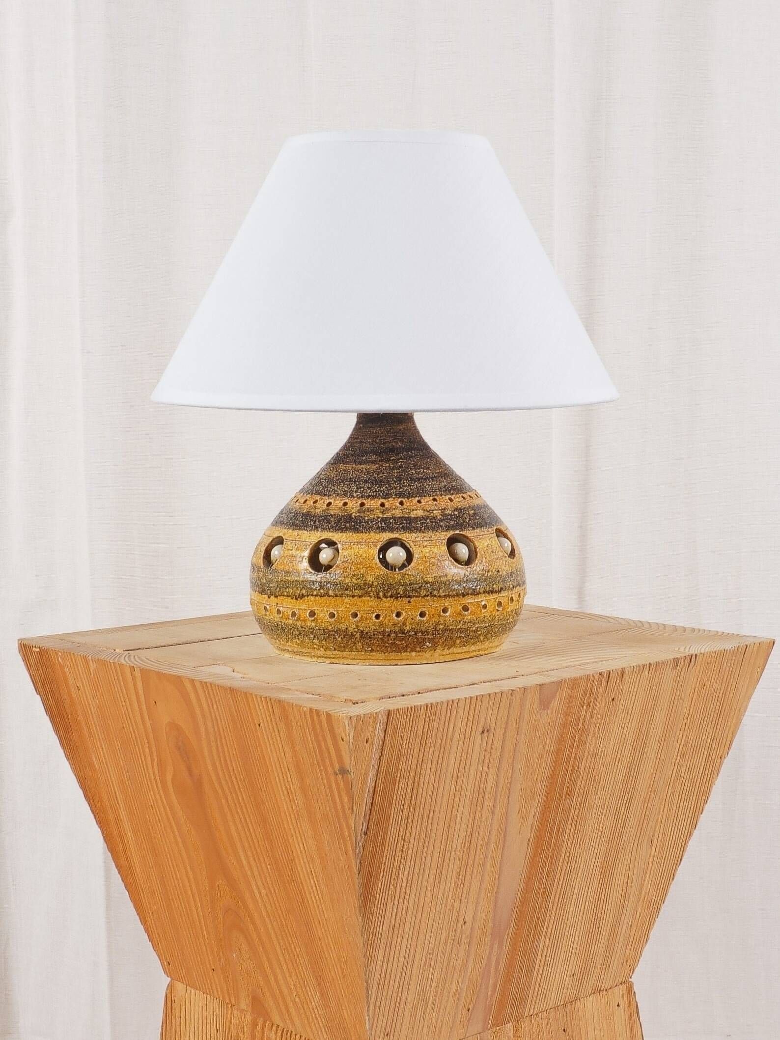Georges PELLETIER - Vintage ceramic lamp, circa 1960