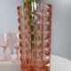 Vase géométrique verre rose Windsor de Luminarc