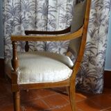 Paire de fauteuils époque Directoire en merisier
