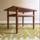 Table basse teck par Grete Jalk à Glostrup années 1960