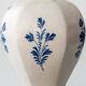 Pair of Royal Delft blue and white ceramic table lamps, 1905, with new pleated silk shades.